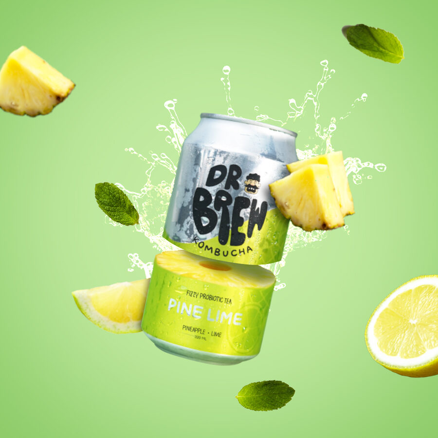 Pine Lime kombucha can